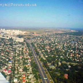 Посёлок Котовского с высоты на Одесском фестивале малой авиации 2012