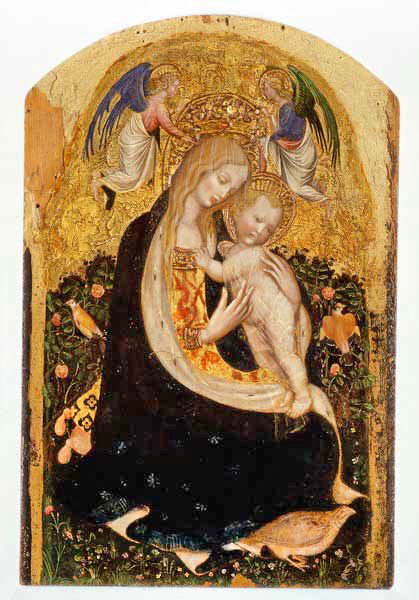 ПИЗАНЕЛЛО Мадонна с куропаткой (Madonna della quaglia). Около 1420