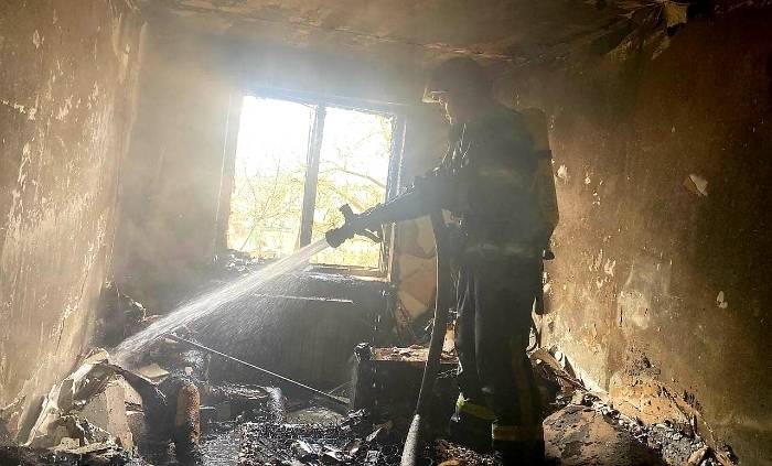 На поселке Котовского пожар забрал жизнь мужчины